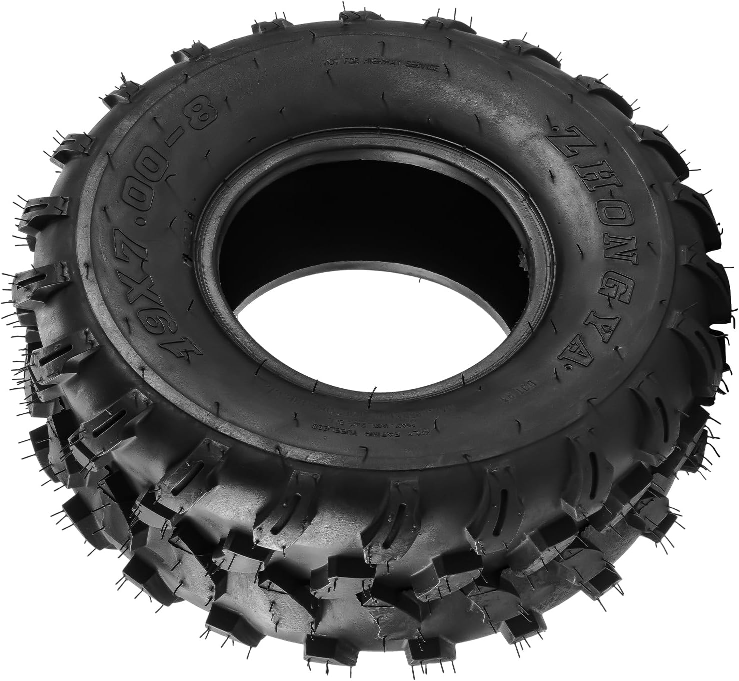 KAX 19x7-8 Mini Bike Tires Tubeless ATV Quad 4 Wheeler UTV Go Kart 19x7x8 ATV Mud All Terrain Tires 4PLY Z-124