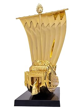 Amazon.co.jp: 開運 七福宝船 37cm（金メッキ/24金）＿置物