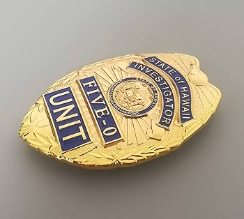 ハワイ州 HAWAII FIVE-O UNIT バッジ【レア】 Classic Hawaii Five-O Unit, State of Hawaii Investigator