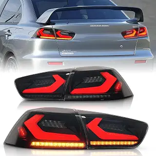 Culon ランエボX テールランプ ランサーエボリューション10 ランエボ10 テールライト スモークレンズ FOR LANCER EVO X TAIL LIGHTS LAMPS 2007-2016年