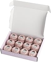 Vista 70 de Rhapsody Hilo de algodón perla tamaño 8 hilo de ganchillo Perle 12 bolas Set tejido a mano, bordado, sashiko, punto de cruz, costura, punto