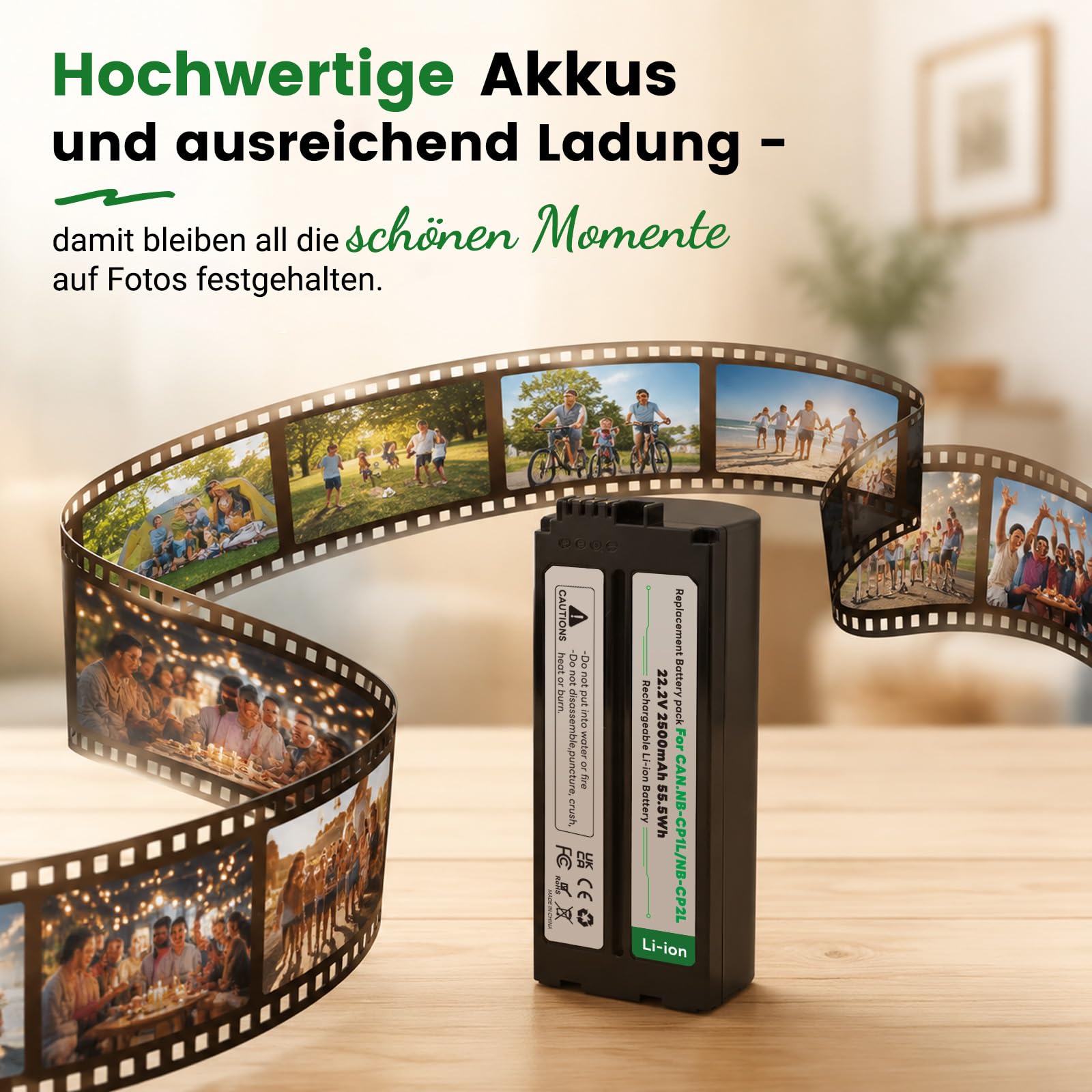 Bateria NB-CP2L 2000 mAh z ładowarką do Canon SELPHY CP800 CP900 CP910 CP1200 CP100 CP1300