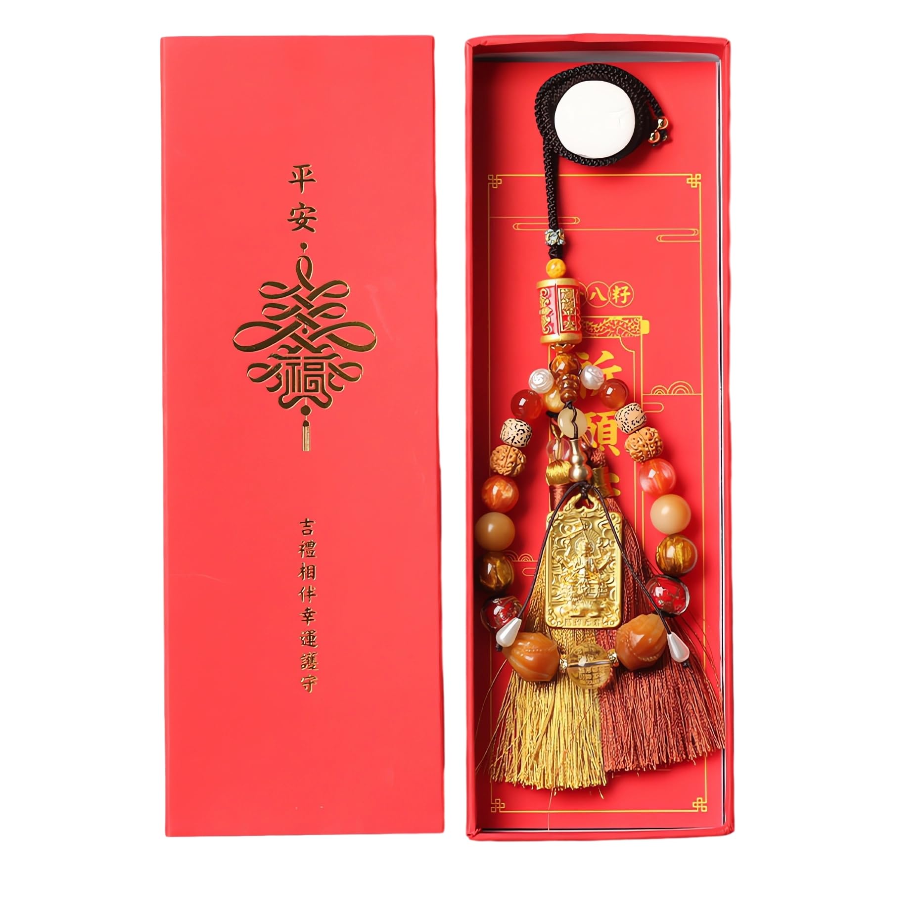 Pendentif 2024 année du dragon Tai Sui, décoration de voiture suspendue porte-bonheur asiatique