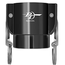 PT Coupling Basic Standard Series Polypropylene Cam and Groove Hose Fitting, D-Coupler, 1" Coupler x NPT Female