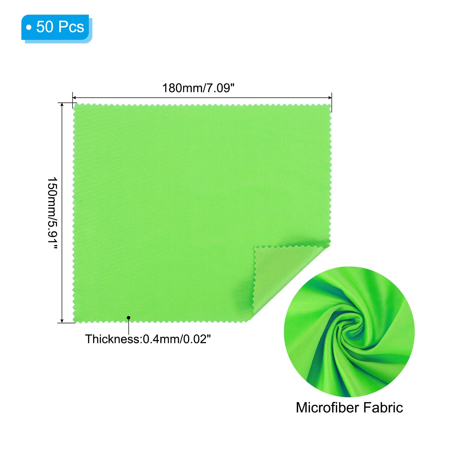PATIKIL Eyeglass Microfiber Cleaning Cloth 7"x6" - Image 2