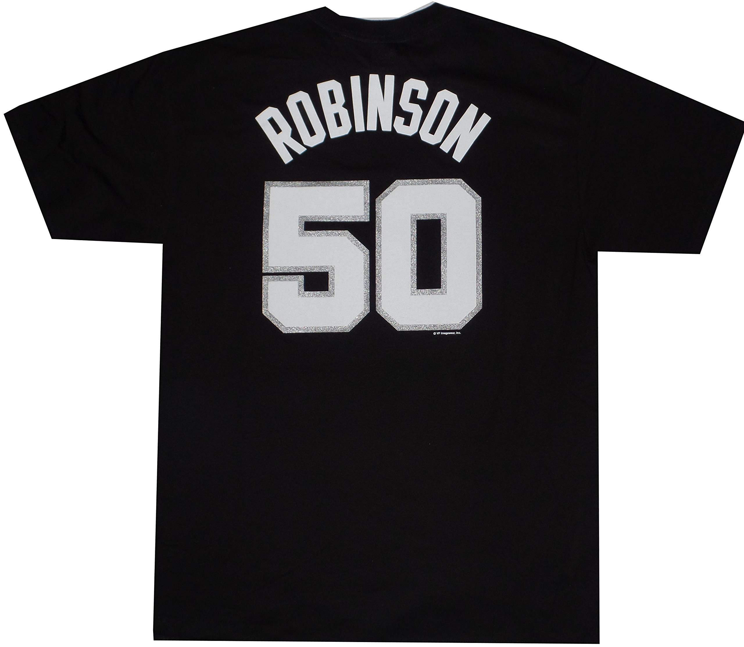Majestic David Robinson San Antonio Spurs Black Throwback Jersey Name and Number T-Shirt