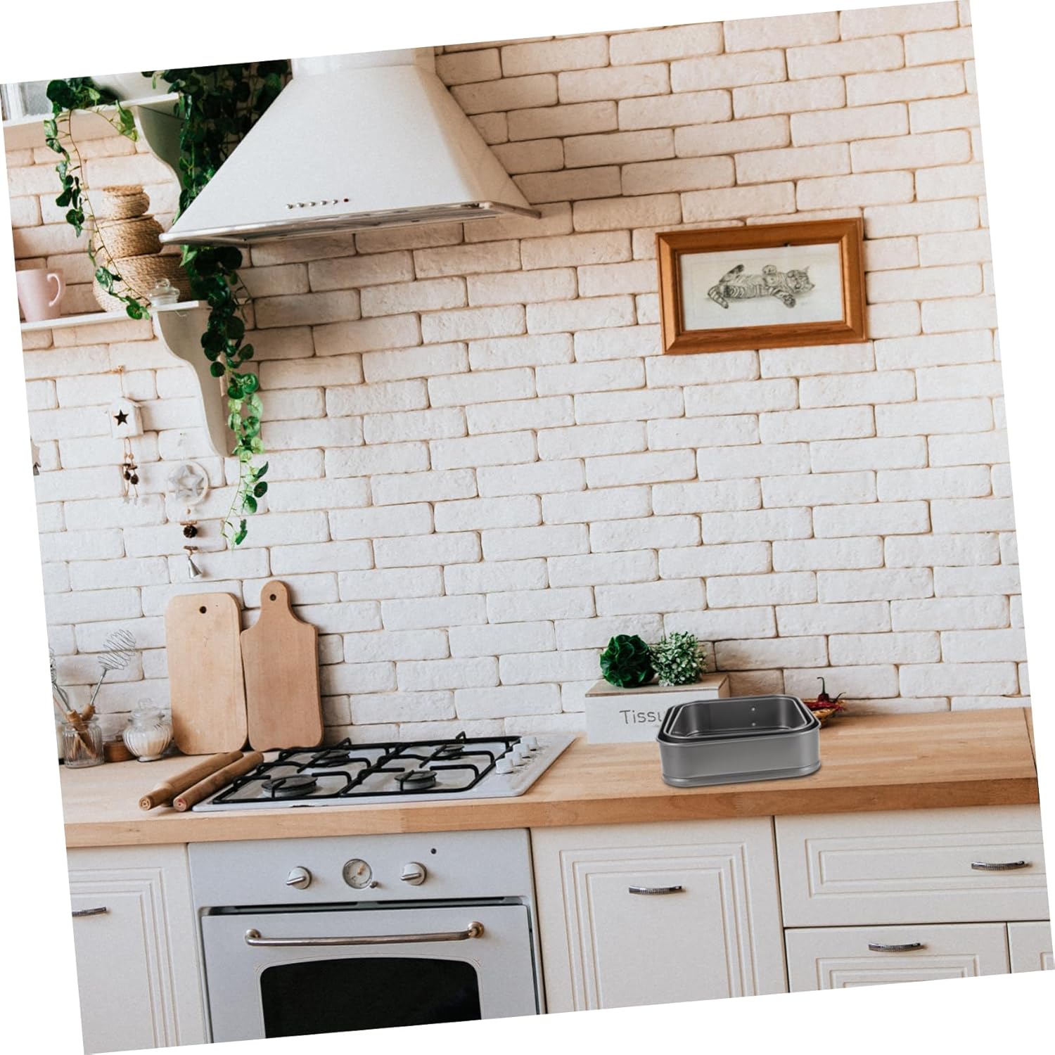 Cabilock 3-Piece Square Non-Stick Cake Mold Set Live Buckle Carbon Steel Honeycomb Base Baking Tray for Weddings and Home Parties