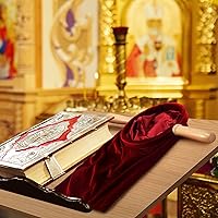 Vista 6 de Tioncy Juego de 2 bolsas para ofrendas de diezmos de iglesia con asas de madera, bolsa de colección de iglesia con asas para iglesias suministros