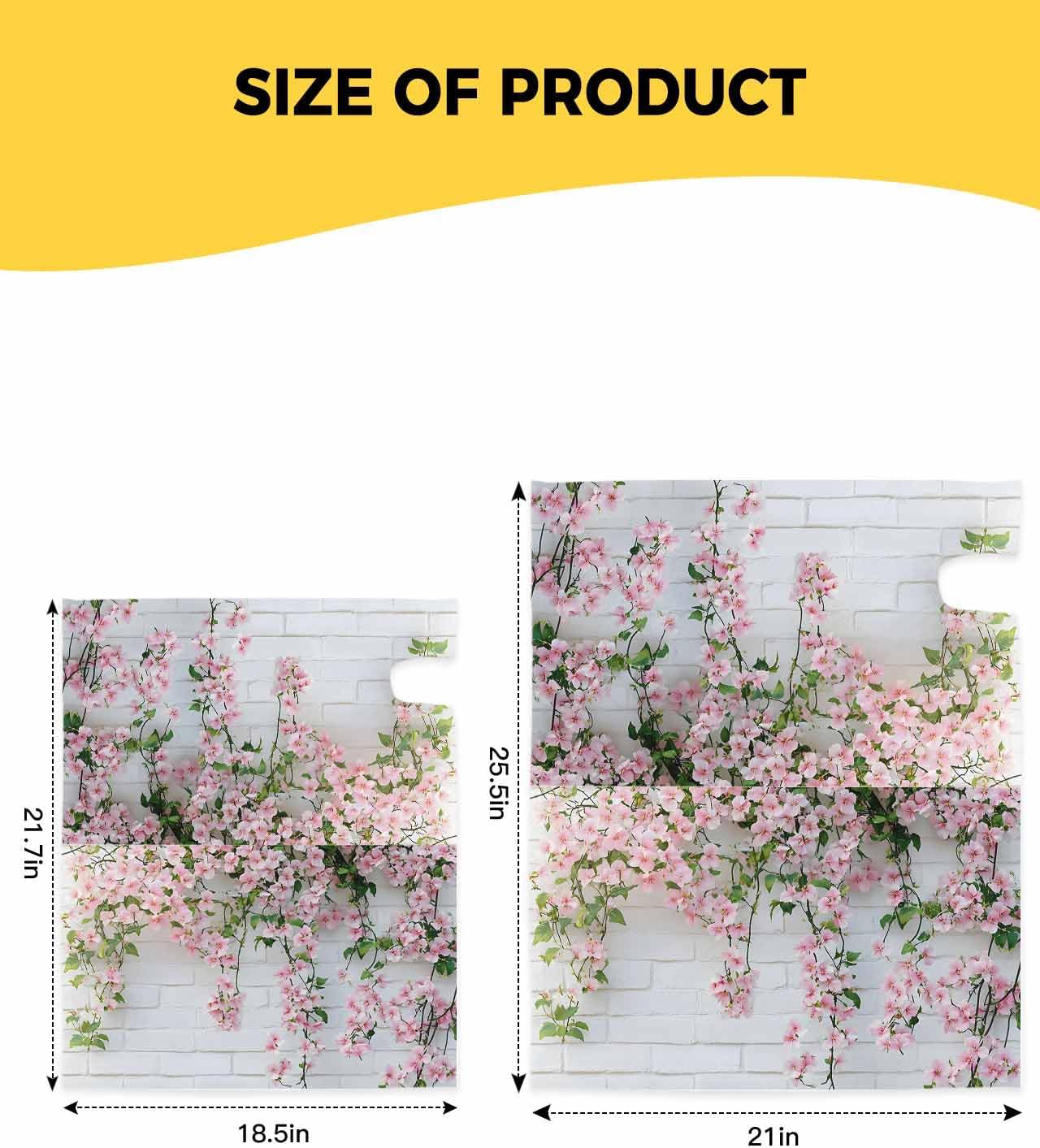 Pink Spring Flowers Mailbox Covers Magnetic Standard Size, Summer Floral Botanical White Decorative Post Letter Numbers Box Wrap Decoration Covers Small Accessories for Garden Yard Outdoor Décor