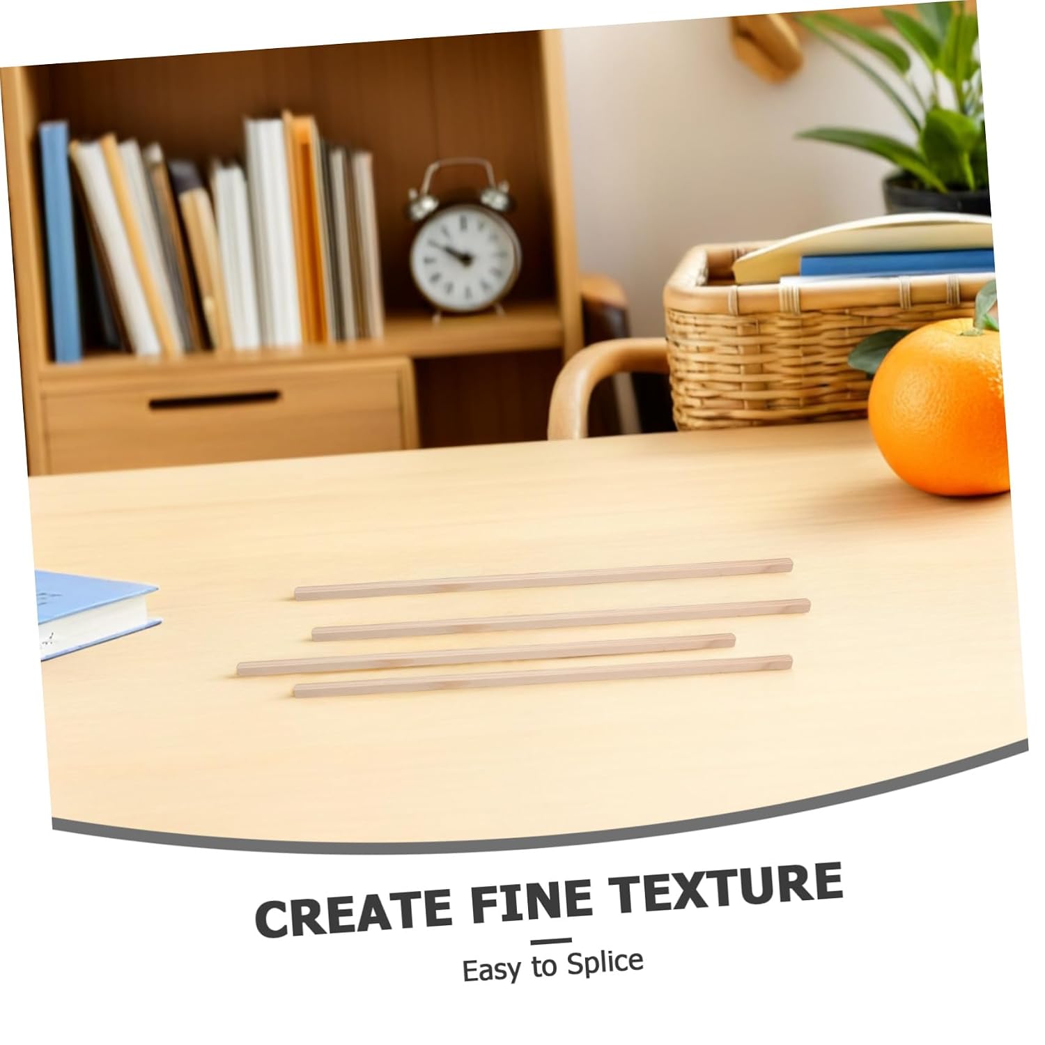 20pcs Square Wooden Dowel Rods for Craft Projects and Model Making, Unfinished Hardwood Sticks 30cm X 6mm with Uniform Texture and Easy to Join for Family Activities and School