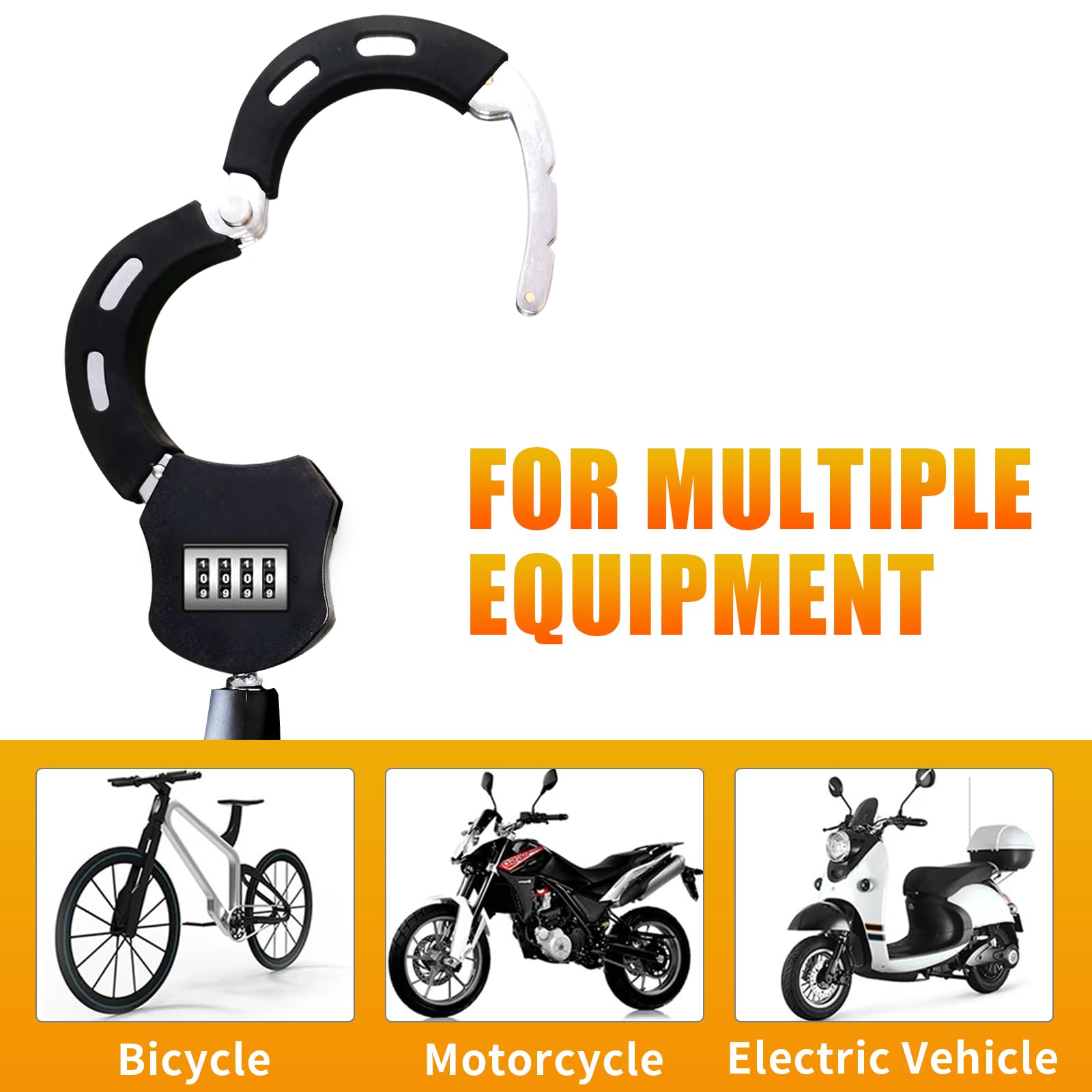 Antivol pour scooter électrique, vélo pliable de 91 cm, haute sécurité, antivol pour trottinette électrique, VTT, vélo de route (B)