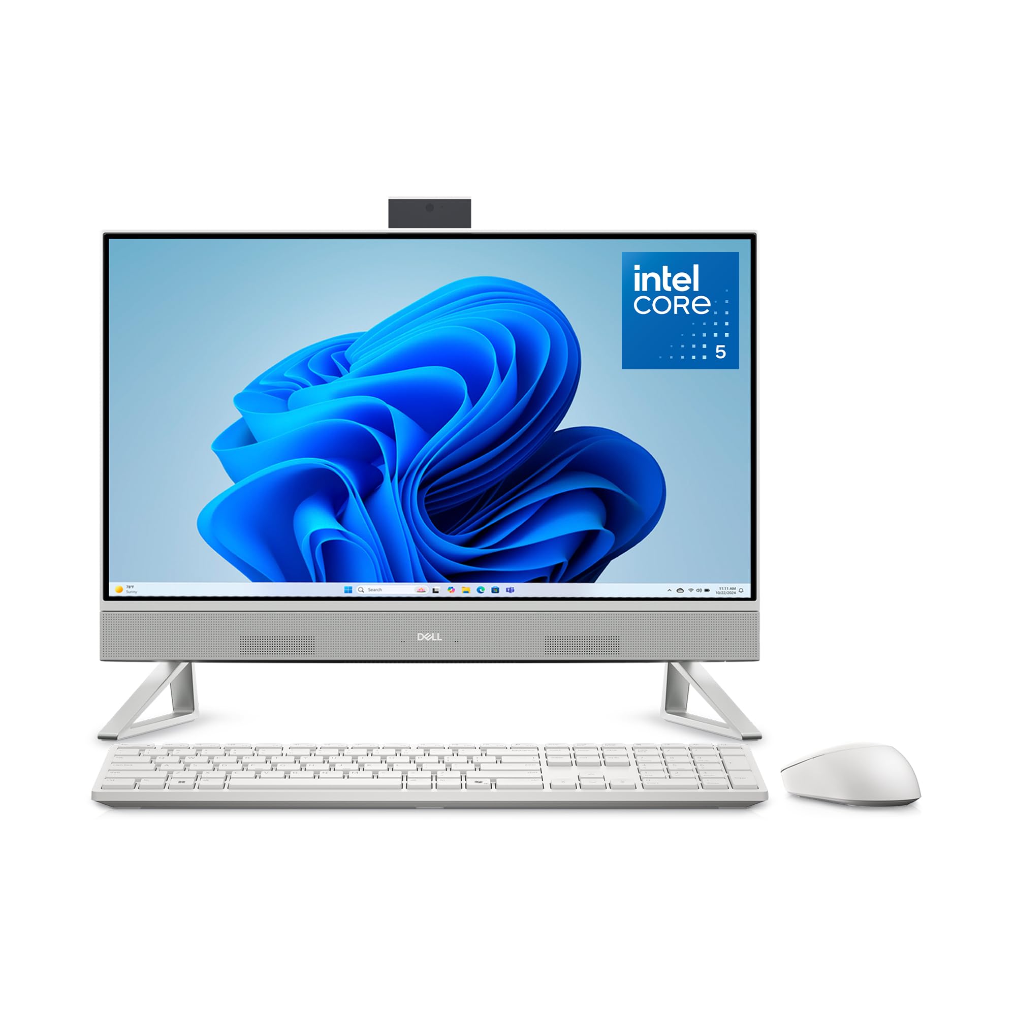 Dell 23.8" All-in-One Desktop, FHD, Intel Core 5 120U, Windows 11 Home