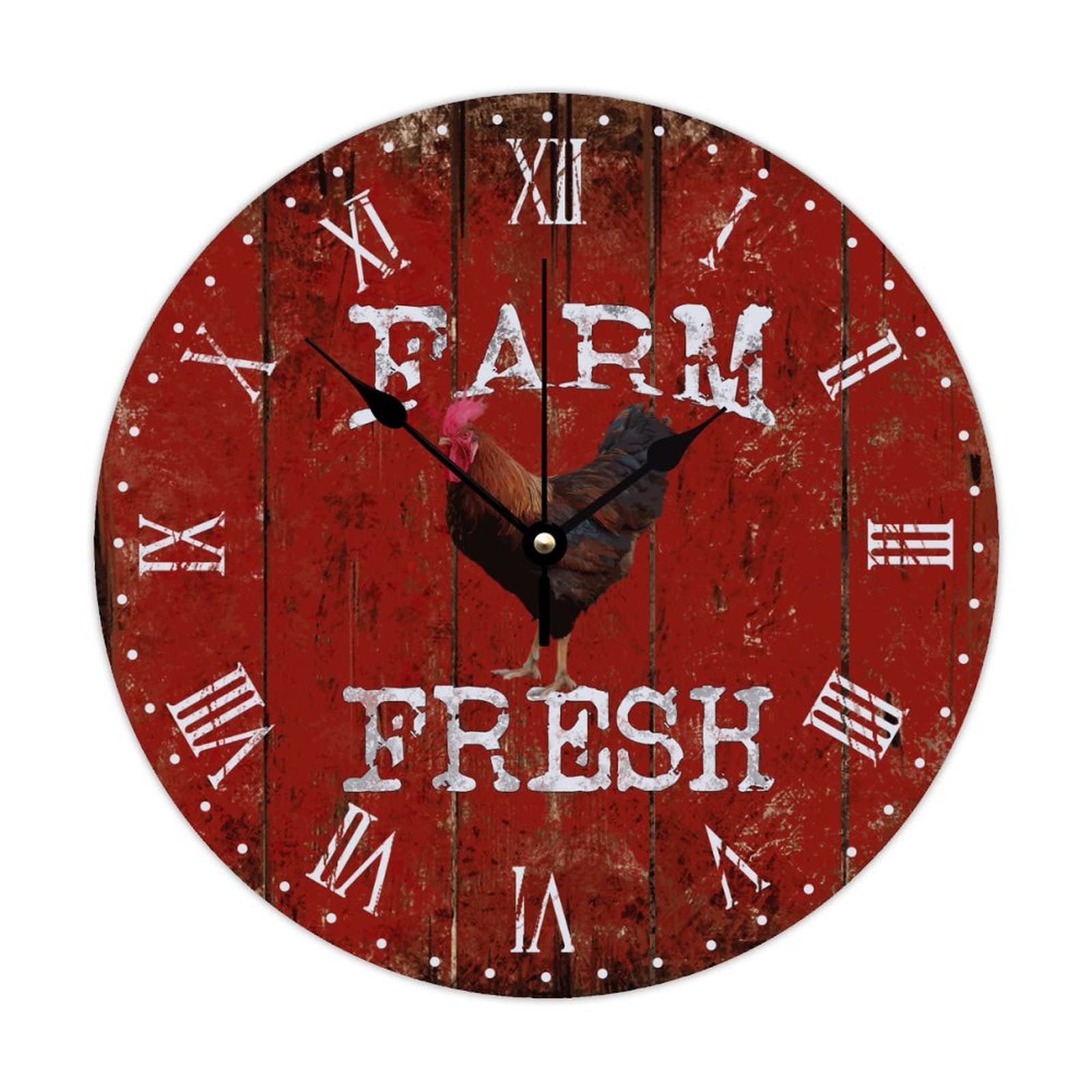 Horloge murale coq silencieuse pour éliminer le bruit du tic-tac