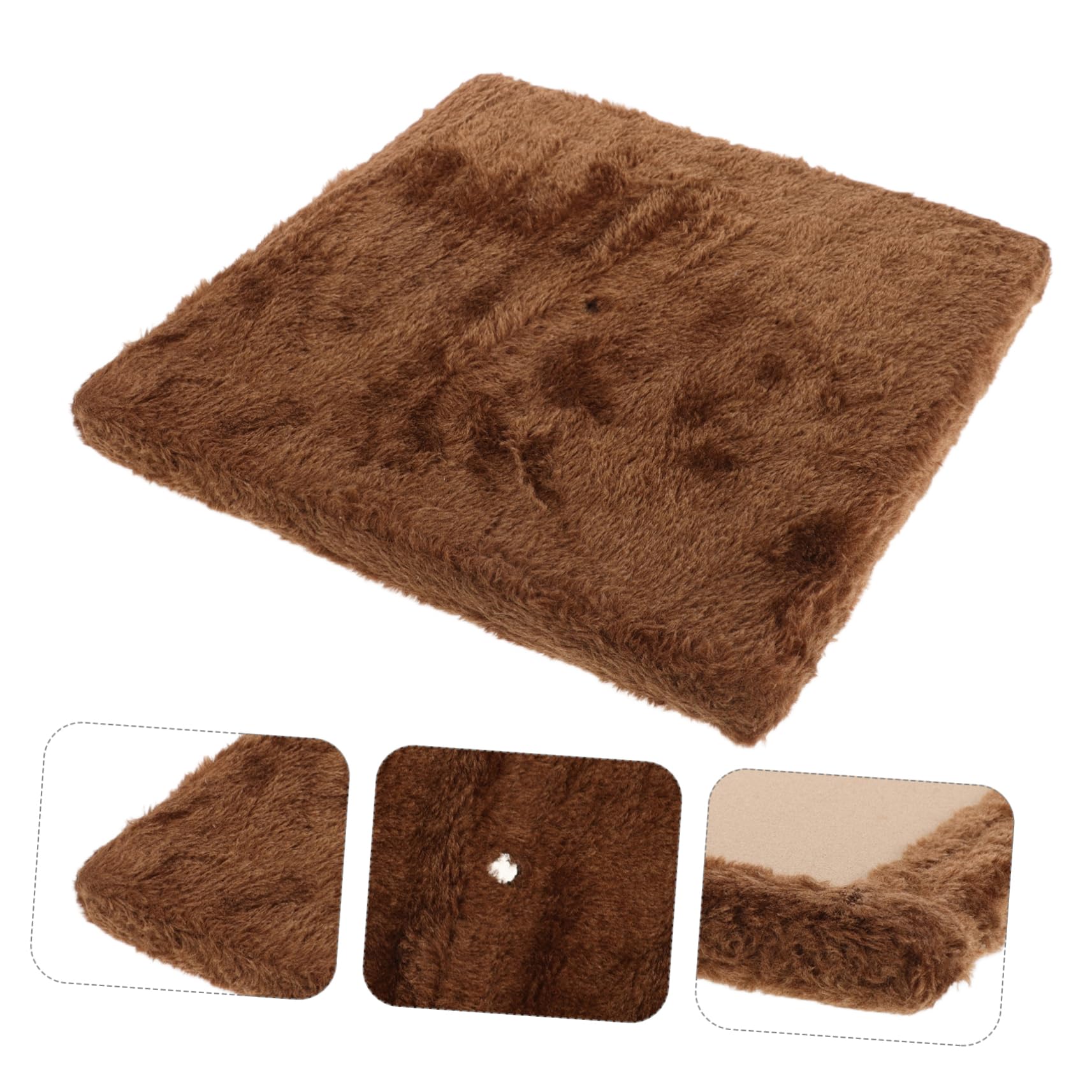 COLLBATH Katzenkratzbaum Platte aus Robustem Spanholz 25x25cm Verschleißfestes Selbstgemacht Katzenregal Glatte Oberfläche mit Abgerundeten Kanten Stabiler Kletter und Kratzuntergrund