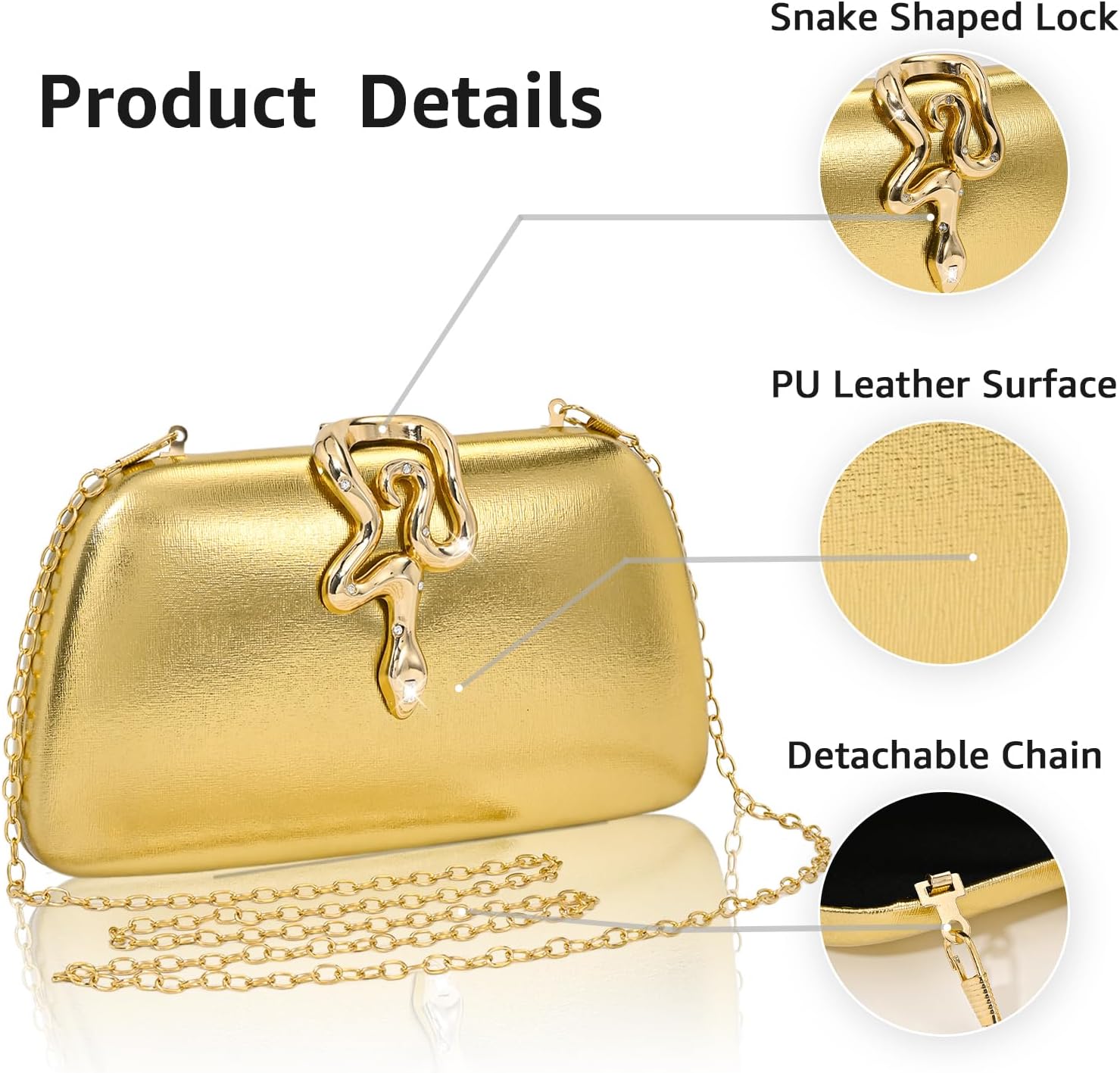 Evening Clutch Purses for Women Formal Evening Bag for Wedding Clutch Shoulder Bag Cocktail Party