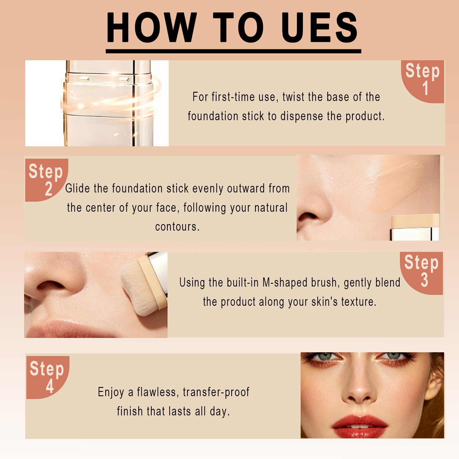 Hanae Korean Dual-Ended Foundation Stick