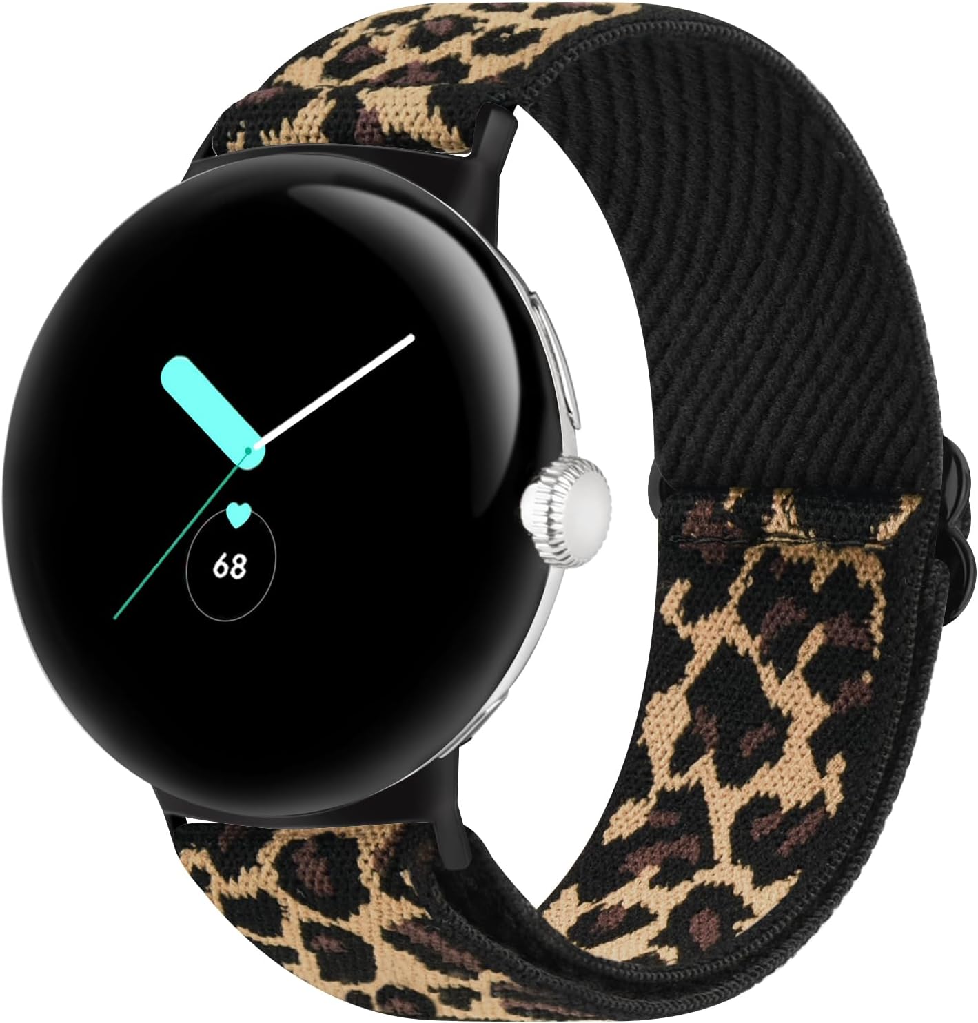 Tobfit Stretchy Band Compatible with Google Pixel Watch 2 Band/Google Pixel Watch Band for Women Men, Solo Loop Straps Elastic Braided Wristbands Replacement for Google Pixel Watch Bands