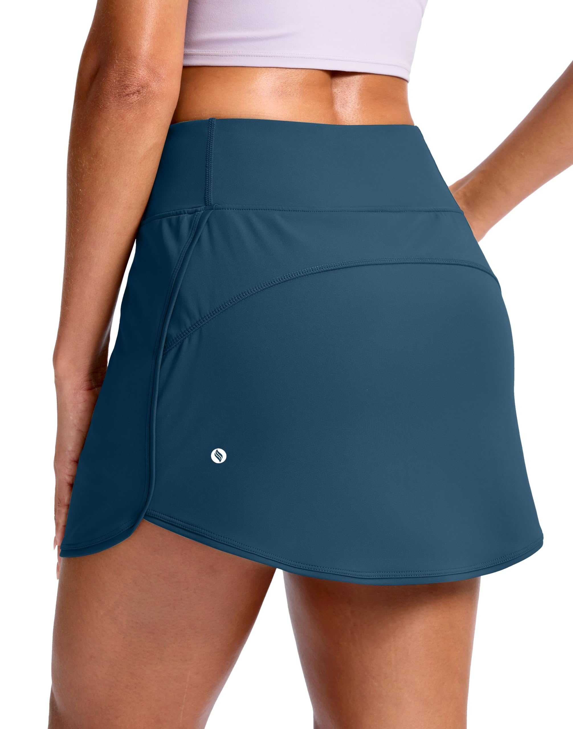 SANTINY Skorts for Women with Pockets High Waisted Golf Skirts