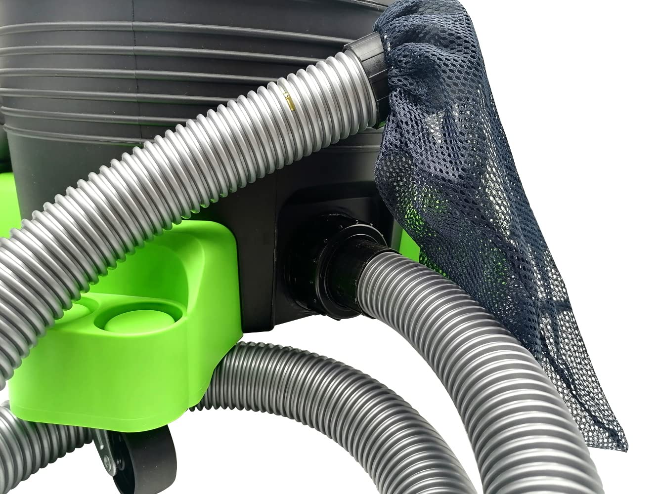 BASS POLSKA Aspirateur pour étang et Piscine avec buse Nettoyage Humide et Sec des Feuilles, Boue et algues Tuyau d'aspiration Puissant Capacité du réservoir 35 L