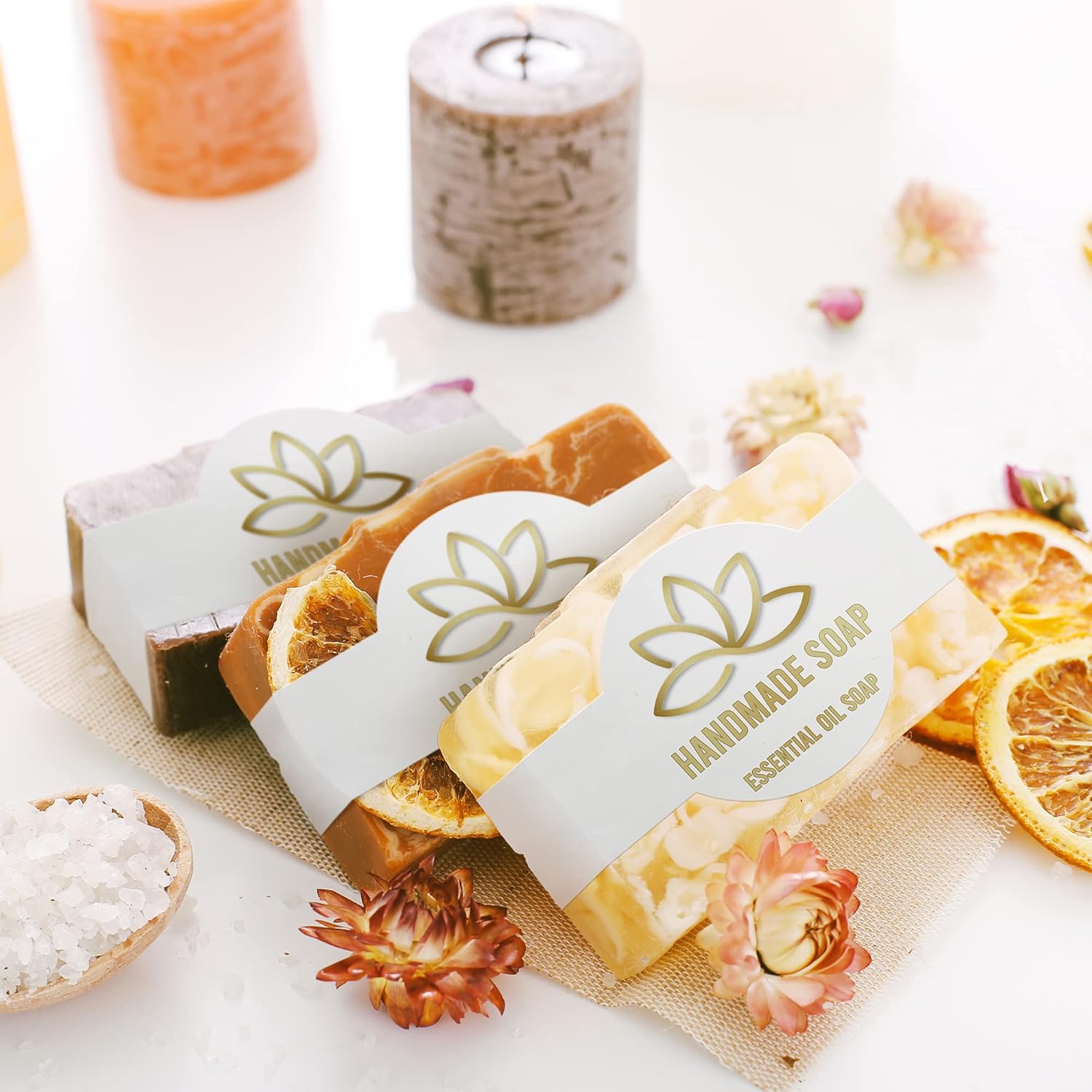 Mr-Label 8.5″ x 2.375″ White Cigar Band Soap Labels – Self-Adhesive Waterproof Blank Labels for Inkjet & Laser Printer – for Handmade Lotion Bars | Bath Bombs (25 Sheets|100 Labels) - Image 3