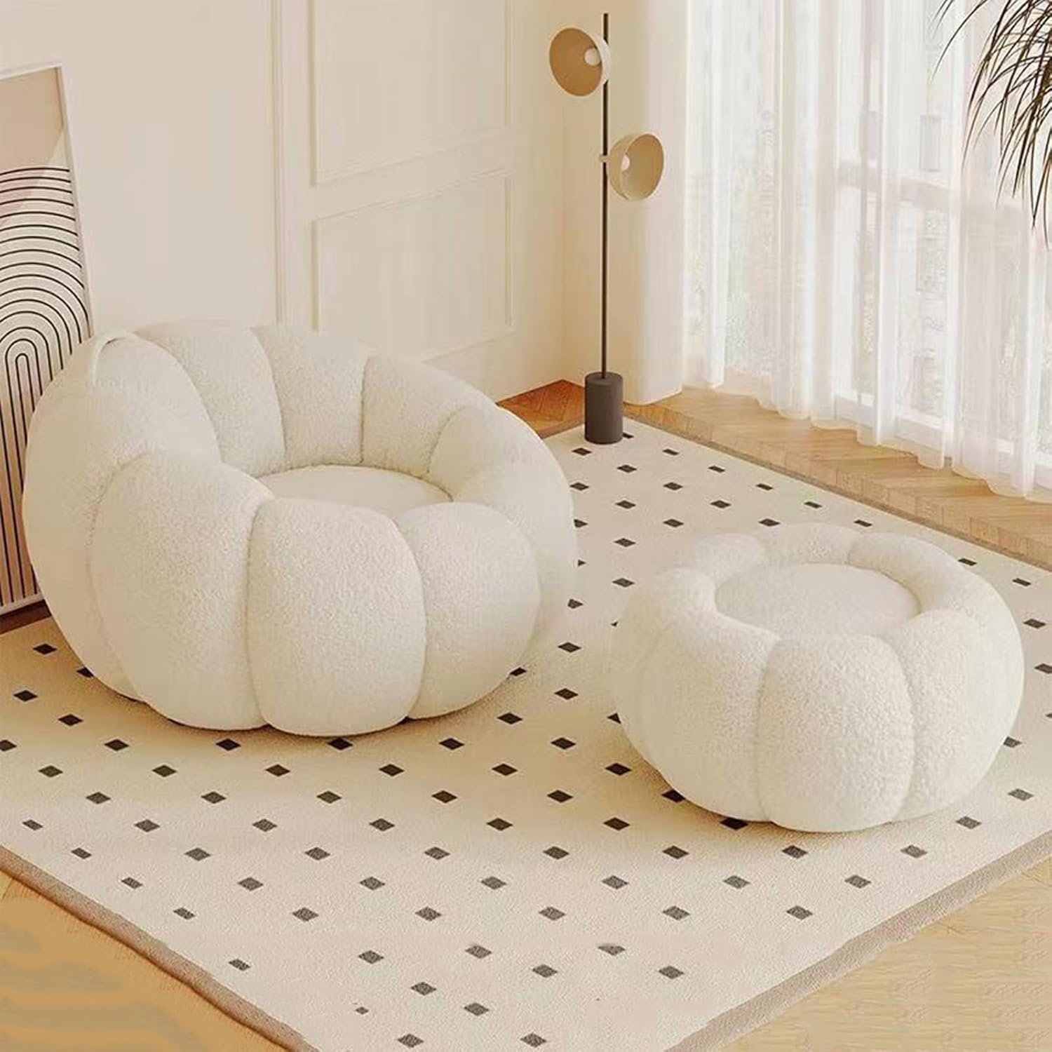 SMOO jack ビーズクッション大ホワイト 韓国インテリア SMOO jack