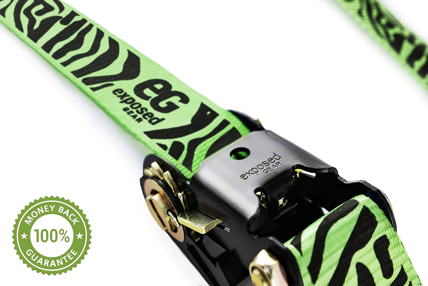 EG Exposed Gear Slackline Kit with Tree Protectors, High Grade Ratchet + Cover, Set Up Instruction Booklet and Carry Bag | Classic 60 ft Slack Line Set | Perfect Slackline for Kids and Adults : Sports & Outdoors