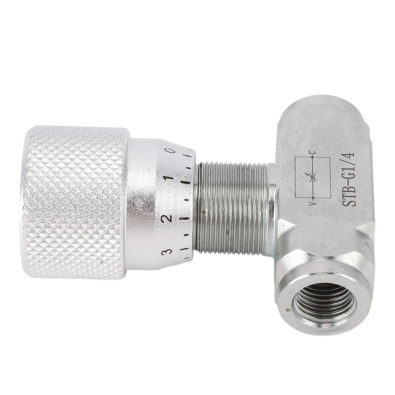 Luocute Válvula de Control de Flujo Bidireccional G1/4 para Miniexcavadoras