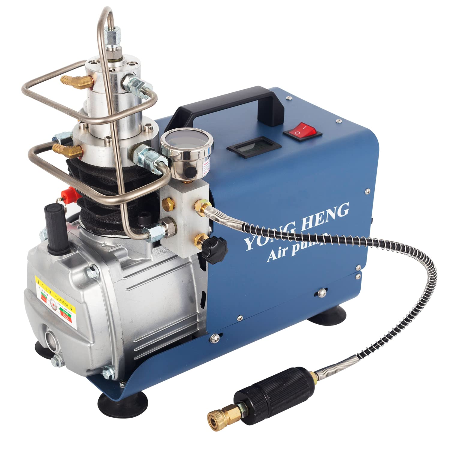 Yong Heng 4500 PSI, 30MPa High Pressure Air Compressor 4500 PSI for Air Rifle PCP Air-Gun Paintball Scuba Fill Station for Fire Fighting and Diving,4500 PSI Compressor with Manual/Auto Stop