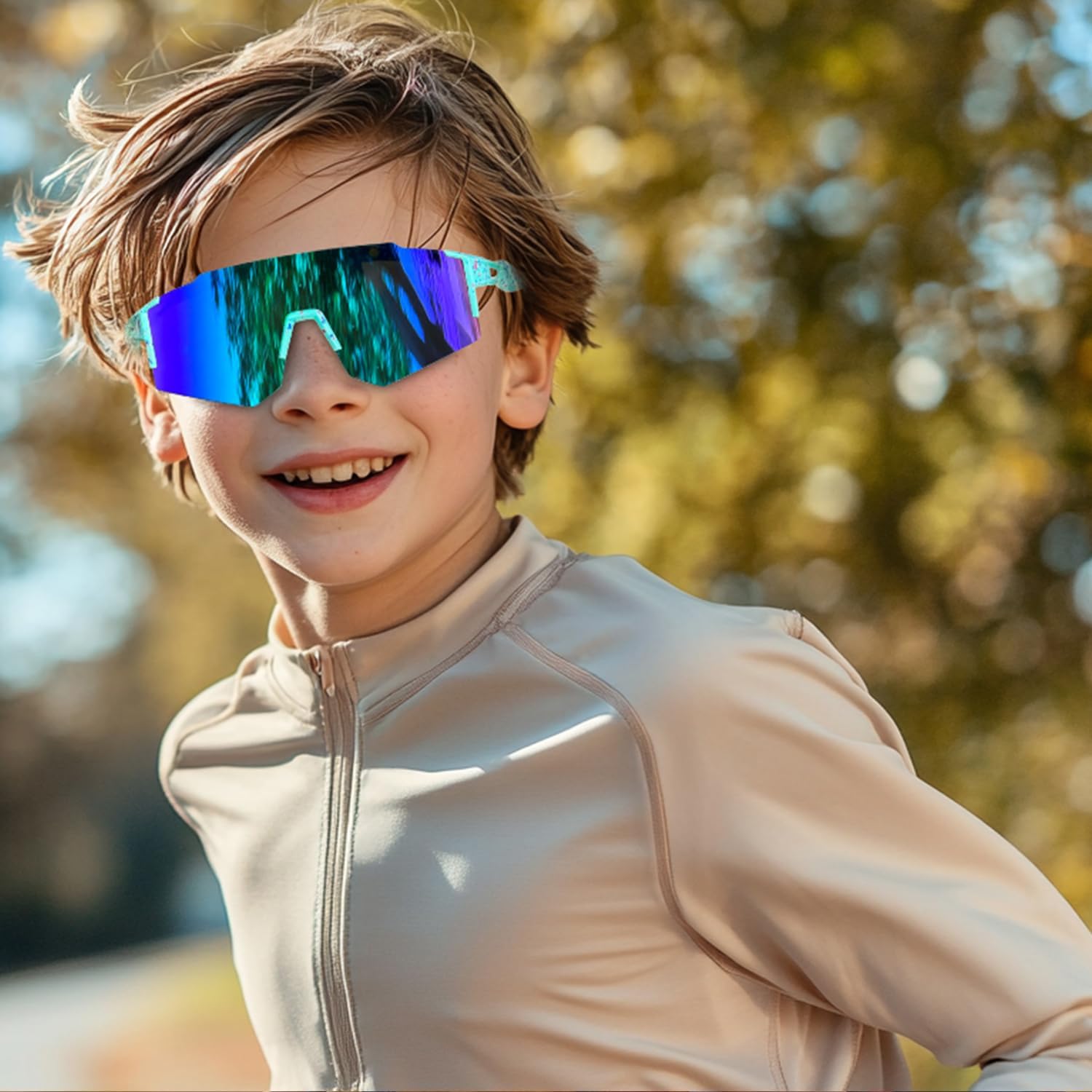 Baseball Sunglasses for boys girls,Kids Sunglasses Polarized,running golf cycling Glasses - Image 3