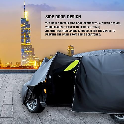 Miniatura 4 de Funda para automóvil Mazda CX-3 CX-5 CX-7 CX-9 MX-5 RX-7 RX-8, protección para todo tipo de clima, con forro de algodón, a prueba de polvo, anti-UV,