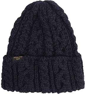 [ハイランド2000] ニットキャップ 別注タグ付き British Wool Cable Bobcap メンズ レディース
