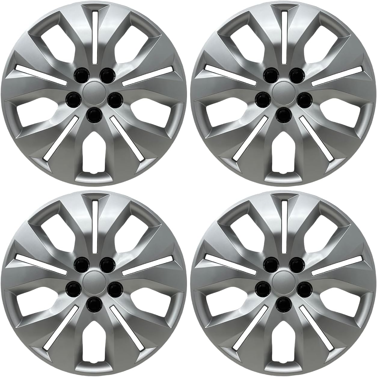 Premium Replica Hubcap Set, Fits Chevrolet Cruz 2011-2016, Replacement 16-inch Wheel Cover (4 Pieces)