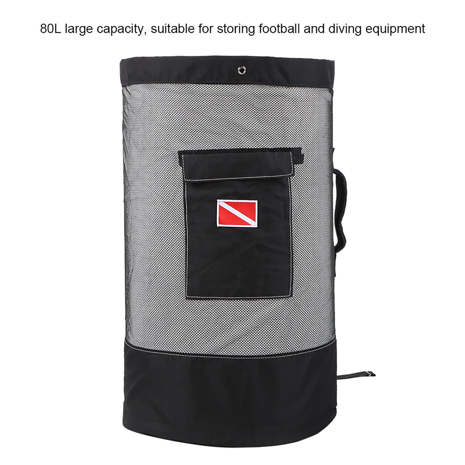 Sac de plongée de Grande capacité, pour la plongée en Plein air, Sac à Dos de Natation 80 L, Conception étanche, matériau Robuste, Plusieurs Compartiments, Bretelles