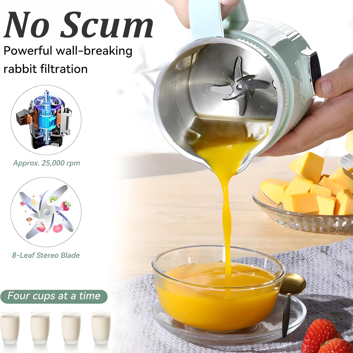 Automatyczna maszyna do produkcji mleka sojowego, 800 ml, automatyczna maszyna do produkcji mleka roślinnego z orzechami, 12-godzinnym timerem i funkcją utrzymywania ciepła, funkcj