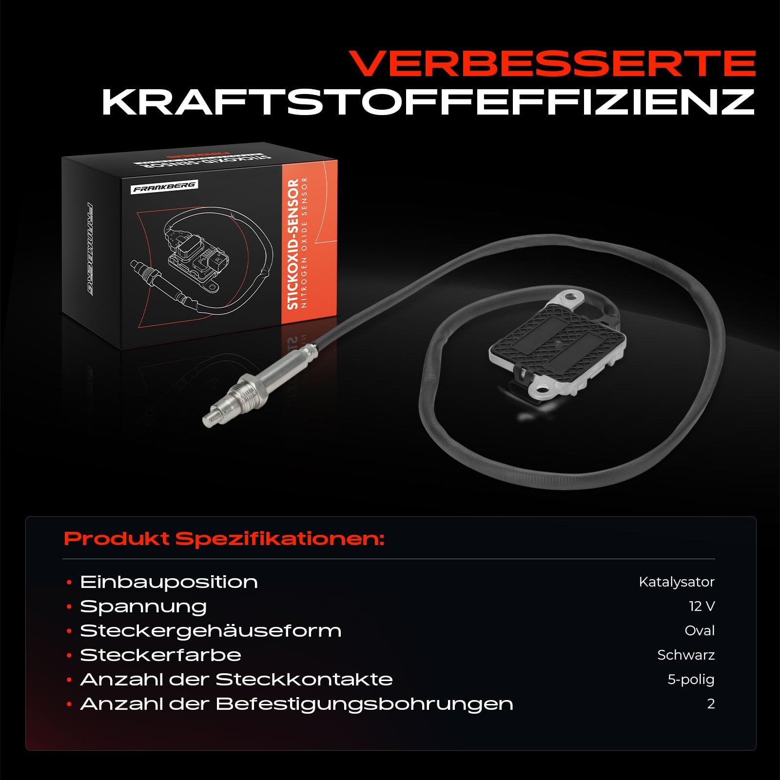 Frankberg Sensore di detonazione Compatibile con Kona OS OSE OSI 1.6 CRDi e-VGT 1.6 CRDi 1.6 CRDi e-VGT AWD 1.6 CRDi Hybrid 48V 1.6 CRDi Hybrid 48V 4WD 2017-2023 Replace# 296502U000, SNS0826A