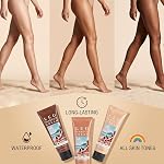 Leg Makeup Waterproof No Transfer, Full Coverage Concealer Leg Make up Cream,Body Perfector Tattoo Cover Up Makeup,Body Coverage Foundation for Legs,Even Skin Tone Daily Wear (01# Light)
