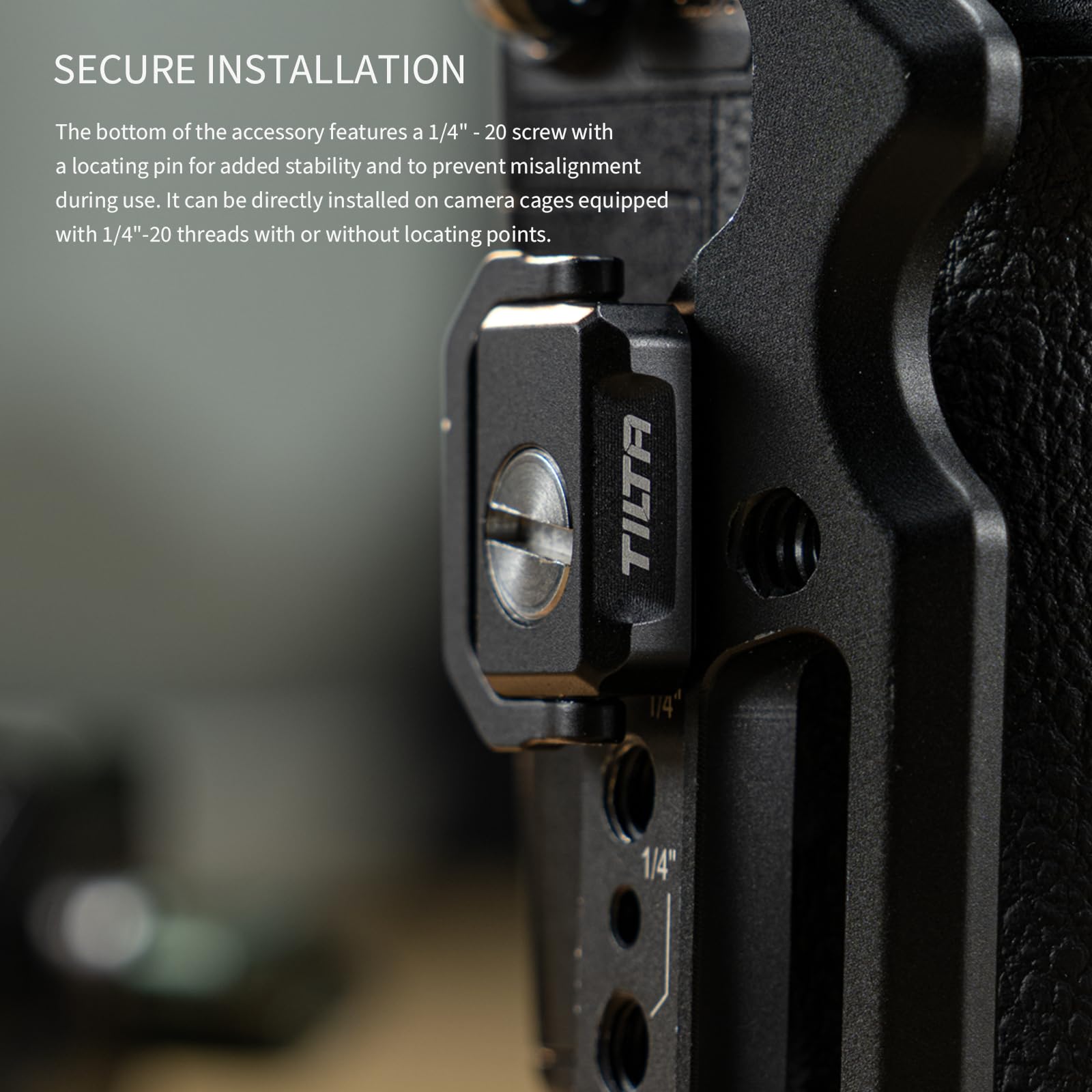 Tilta 1/4″-20 Camera Strap Attachment with Secure Connection and Universal Design - Black TA-CSA-B, 5 x 3.5 x 3 inches - Image 2