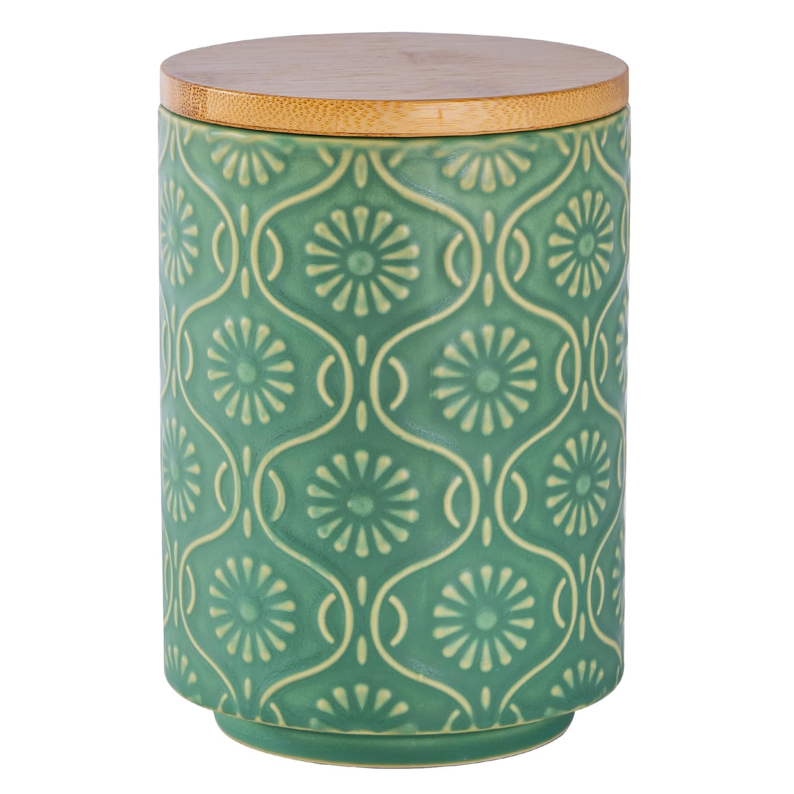 TEATALK Sage Green Ceramic Canister