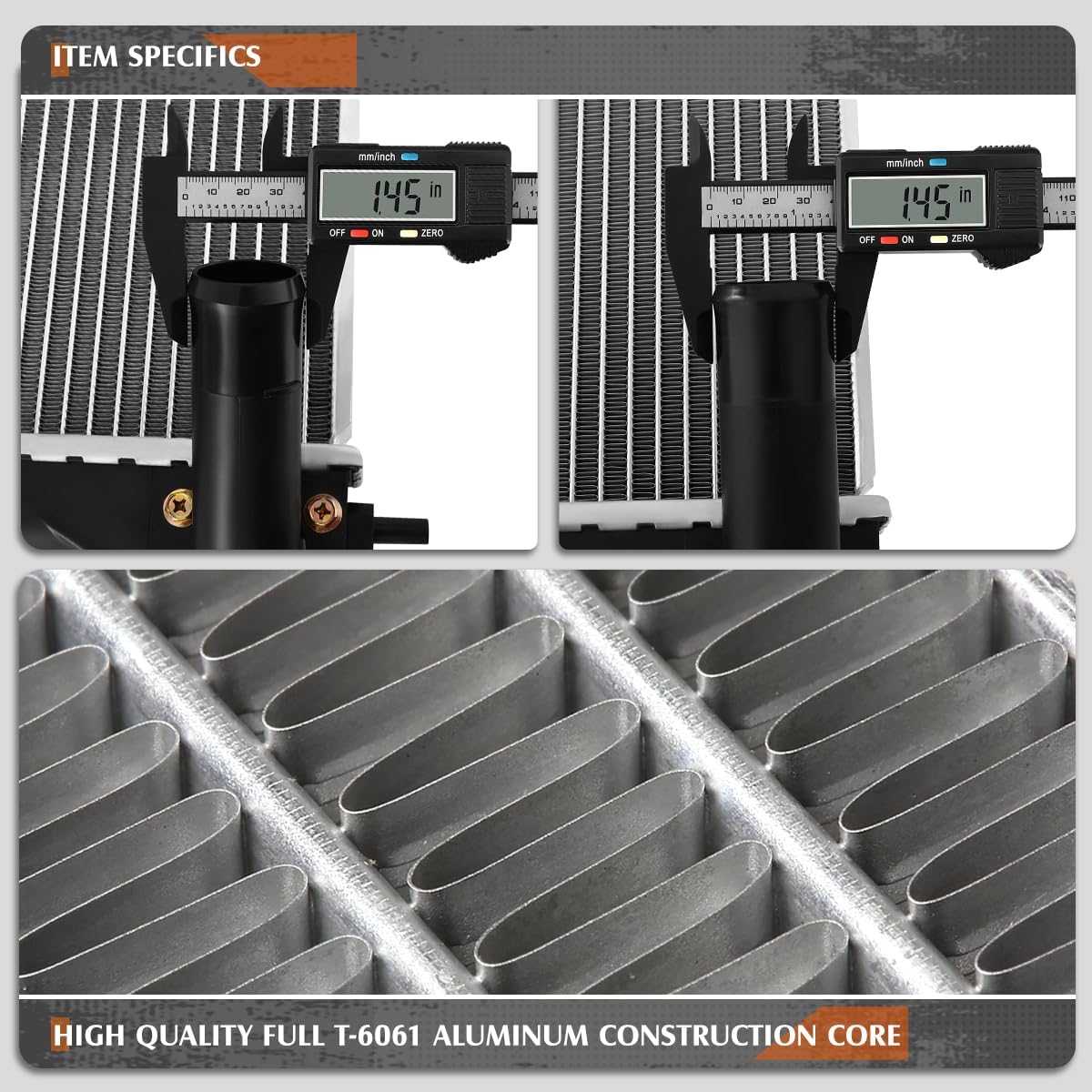 DPI-13661 Factory Style 1-Row Aluminum Core Cooling Radiator Compatible with 15-19 Nissan Juke Sentra