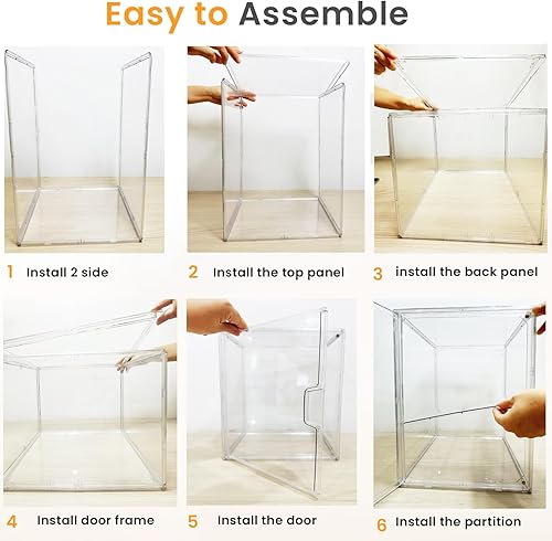 Miniatura 5 de Panera, Paneras Grandes para Encimera de Cocina - Contenedor de Almacenamiento de Pan Ajustable de 4 Capas, Cajas Transparentes para Encimera de