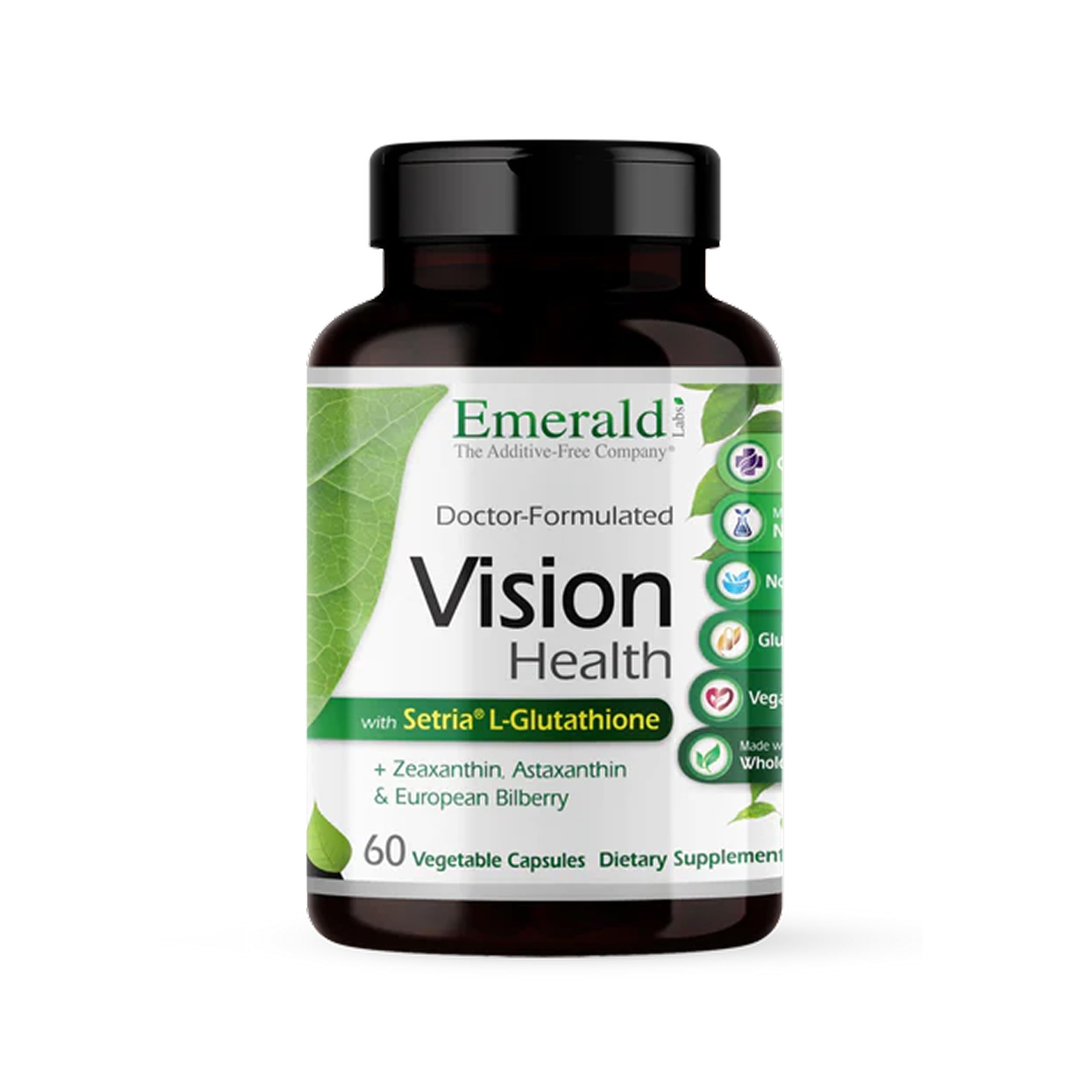 EMERALD LABS Vision Health, 60 Vegetable Capsules (30-Day Supply)