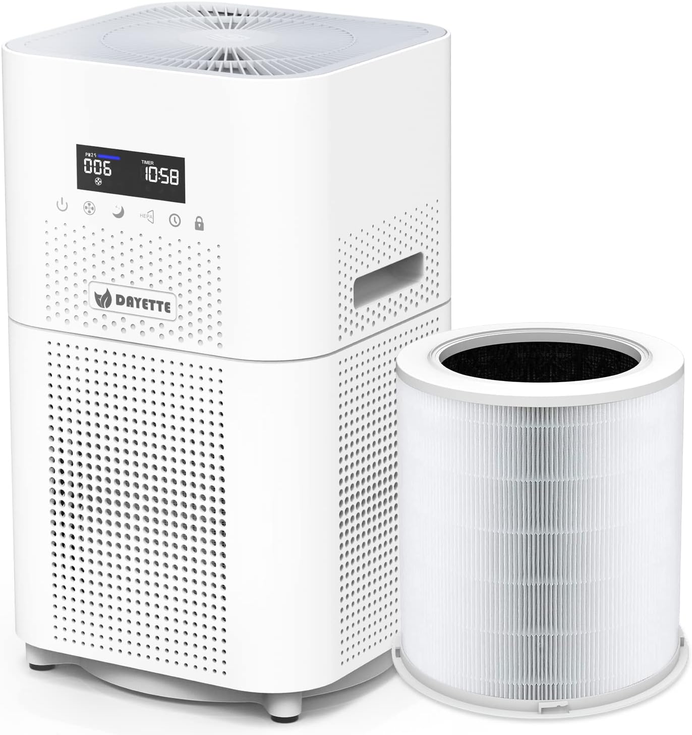 HEPA Air Purifiers for Home Large Room, CADR 400+ m³/h