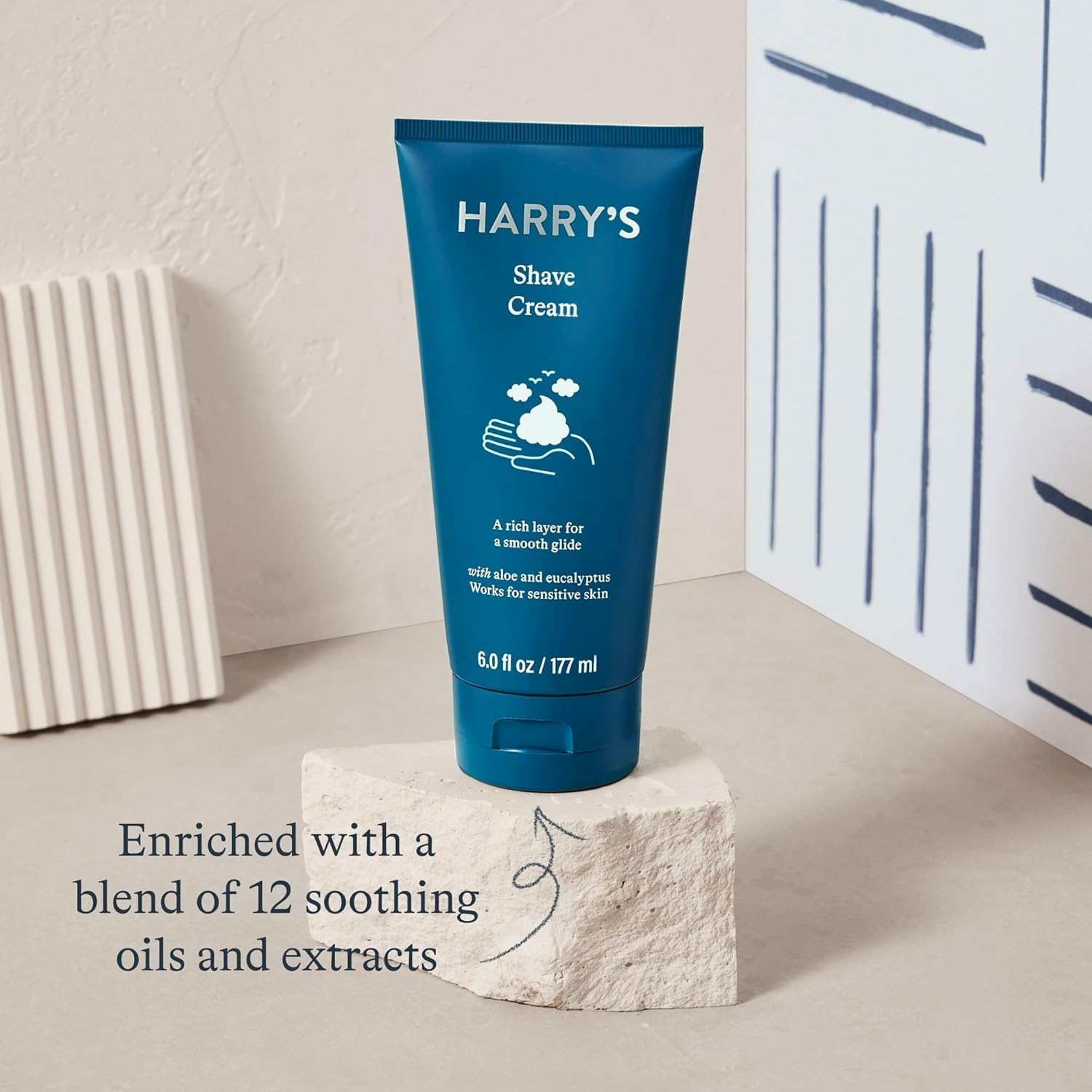 Harry's Shaving Cream - Shaving Cream for Men with Eucalyptus - 2 pack (3.4 oz)