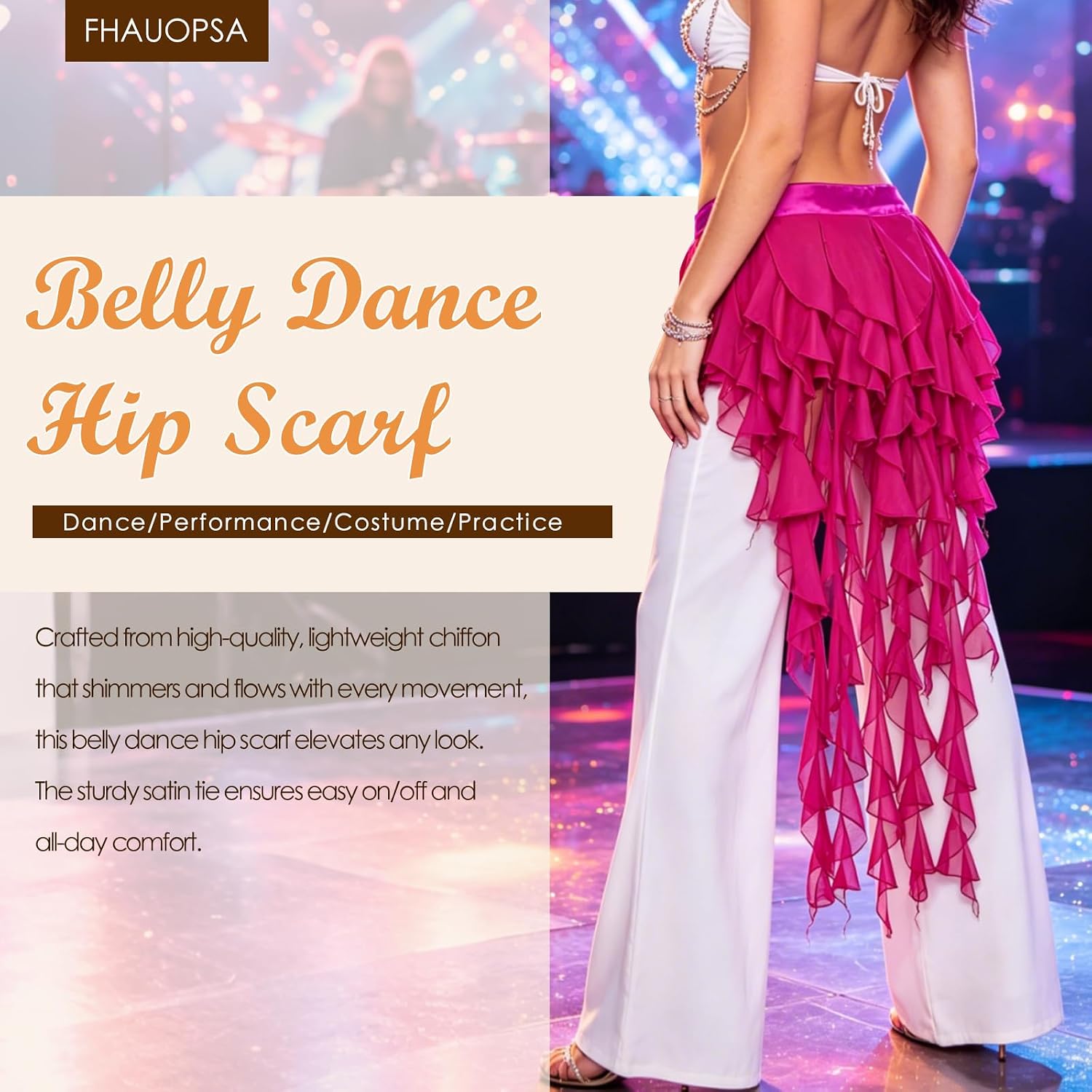 Belly Dance Skirt for Women Belly Dance Hip Scarf Jellyfish Skirt Latin Dance Costume Rave Outfit