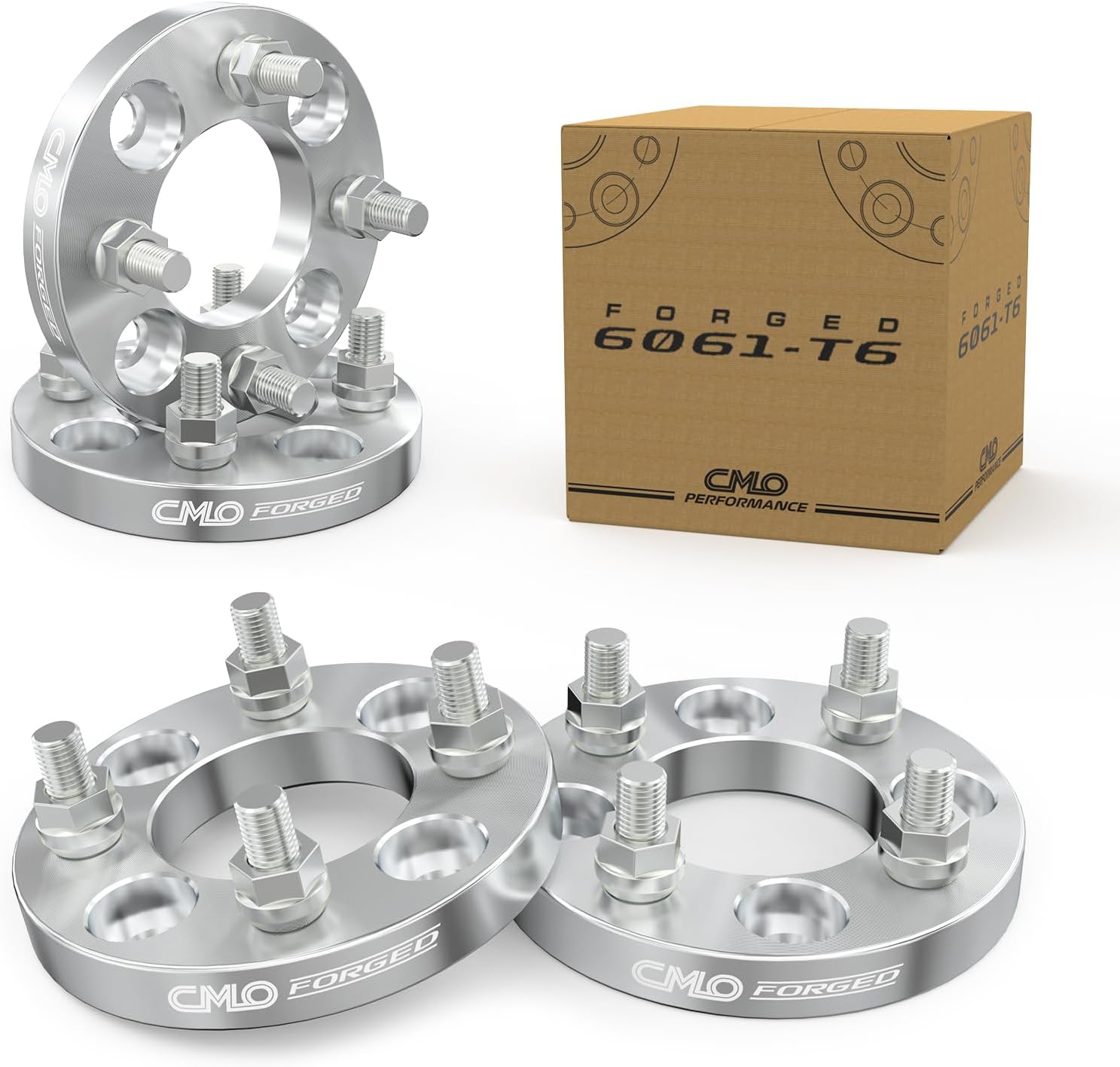 Customadeonly 4x4 to 4x110 Wheel Adapters (4pc 20mm Thick) Center Bore 64.1mm Thread Pitch M12x1.5 Studs -Enable 4x4 Hub to Mount 4x110 Wheels - Trimming Factory Studs May Required