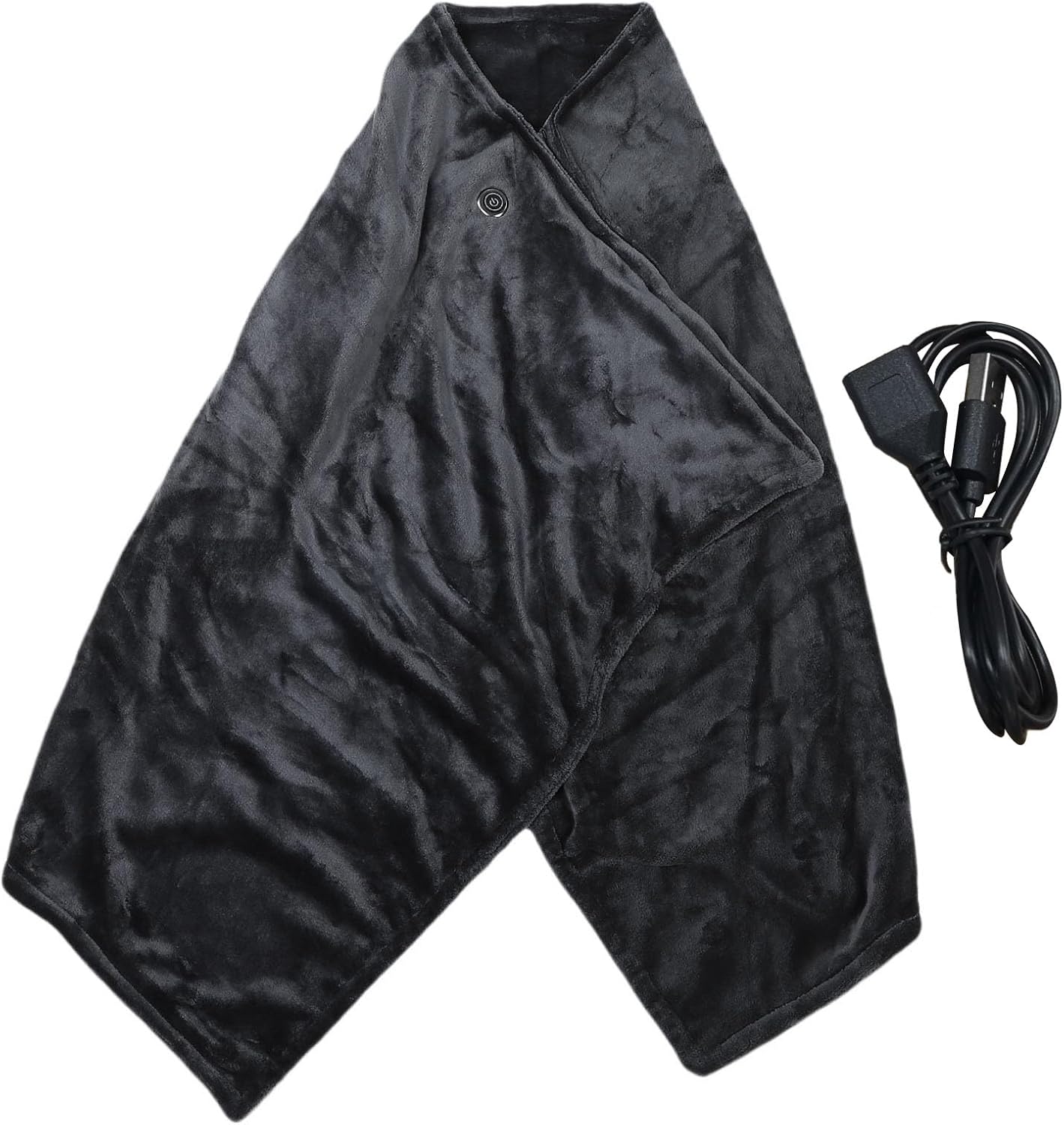 SUNGOOYUE Heated Throw Blanket, USB Flannel, 3 Temperature Settings, 9 Zone Heating for Home Office Outdoor Activities
