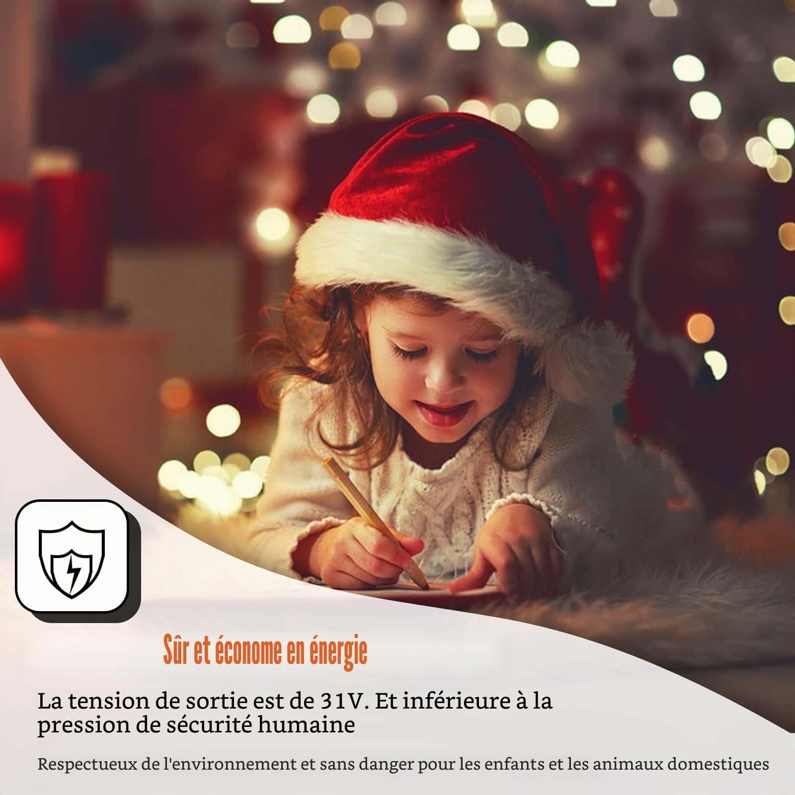 NAIZY Guirlande Lumineuse à LED en Forme de Sphère 30m en Blanc Chaud avec 8 Modes pour Noël, Mariage et Fêtes, avec Câble Transparent