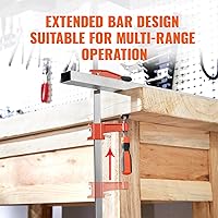 Vista 6 de VEVOR Abrazaderas de barra para carpintería, paquete de 2 abrazaderas de 36 pulgadas, abrazadera F de cambio rápido con límite de carga de 600