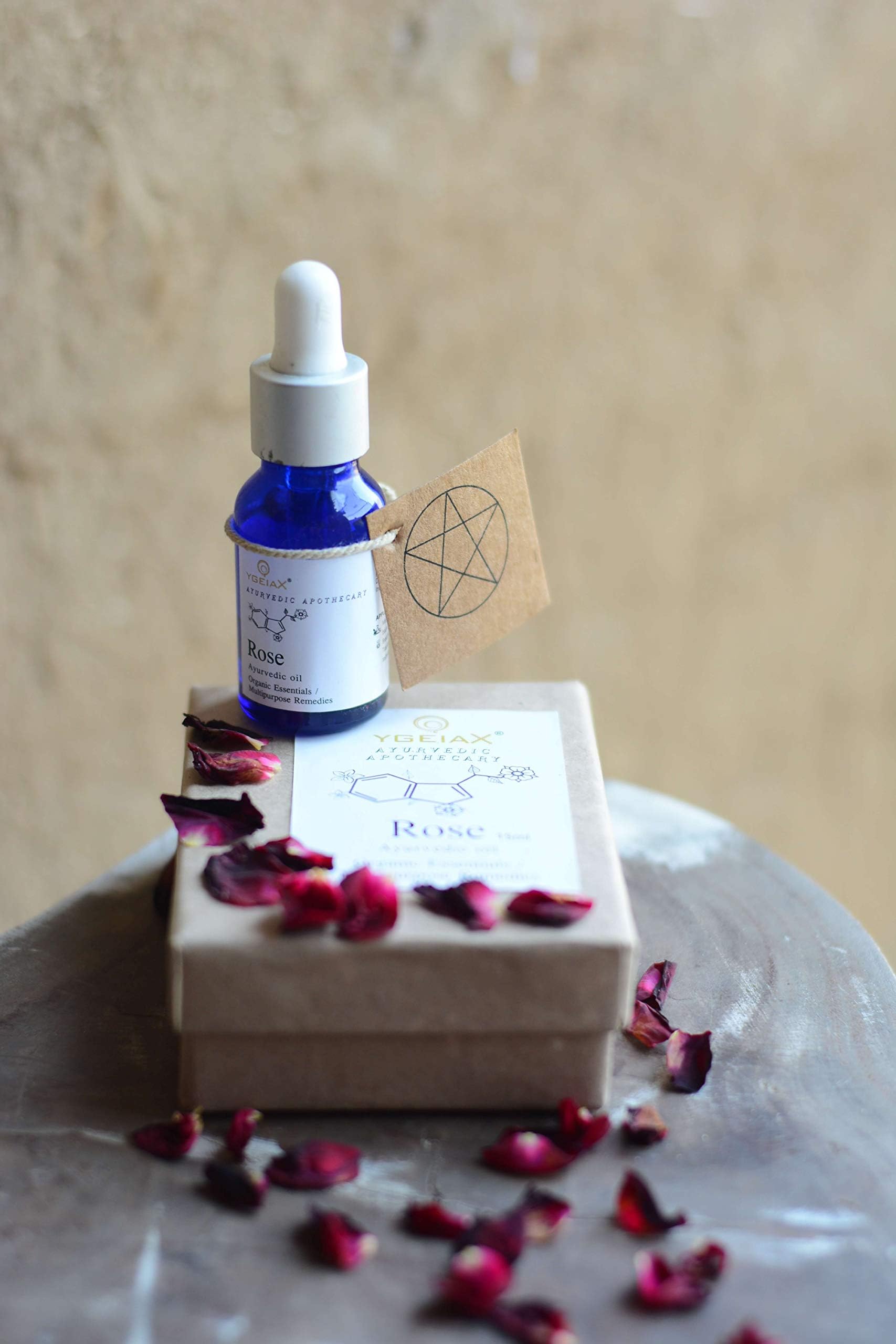 Edible Rose Essential Oil -Rose Essential Oil Organic- Ayurveda 15mL by Ygeiax