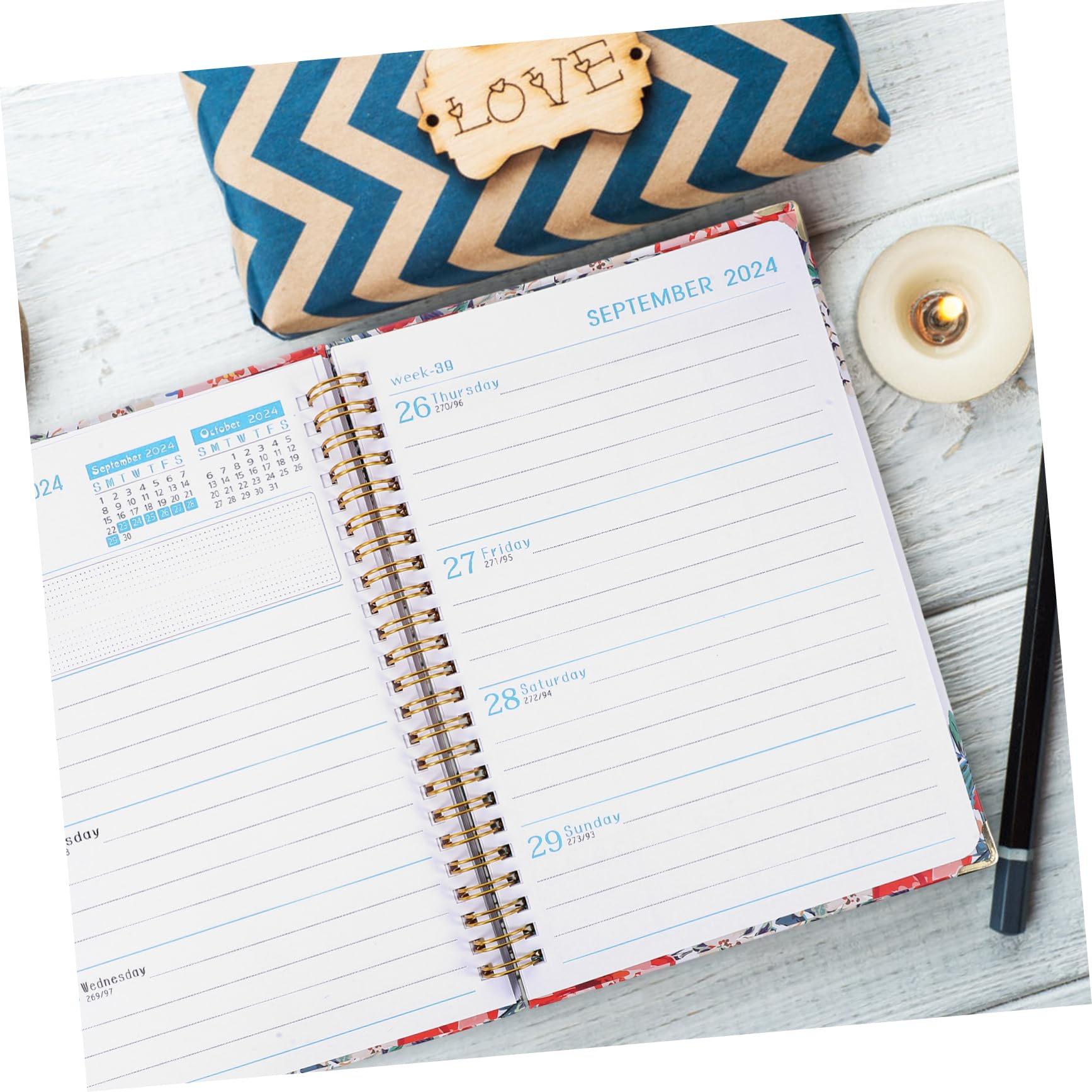 VILLCASE 5stücke Binder Notizbuch Tragbarer Planer Organizer Für Büro Und Studium Für Lehrer Und Schüler Mit Elegantem Cover Und Praktischen Notizseiten